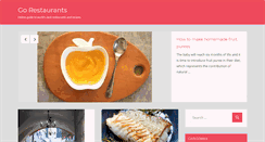 Desktop Screenshot of gorestaurants.net