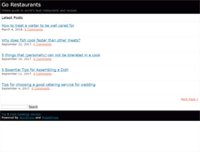 Tablet Screenshot of gorestaurants.net